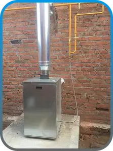 Газовый котёл Компас на объекте